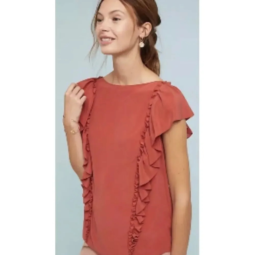 Frye Harper 100% Silk Blouse Size Small